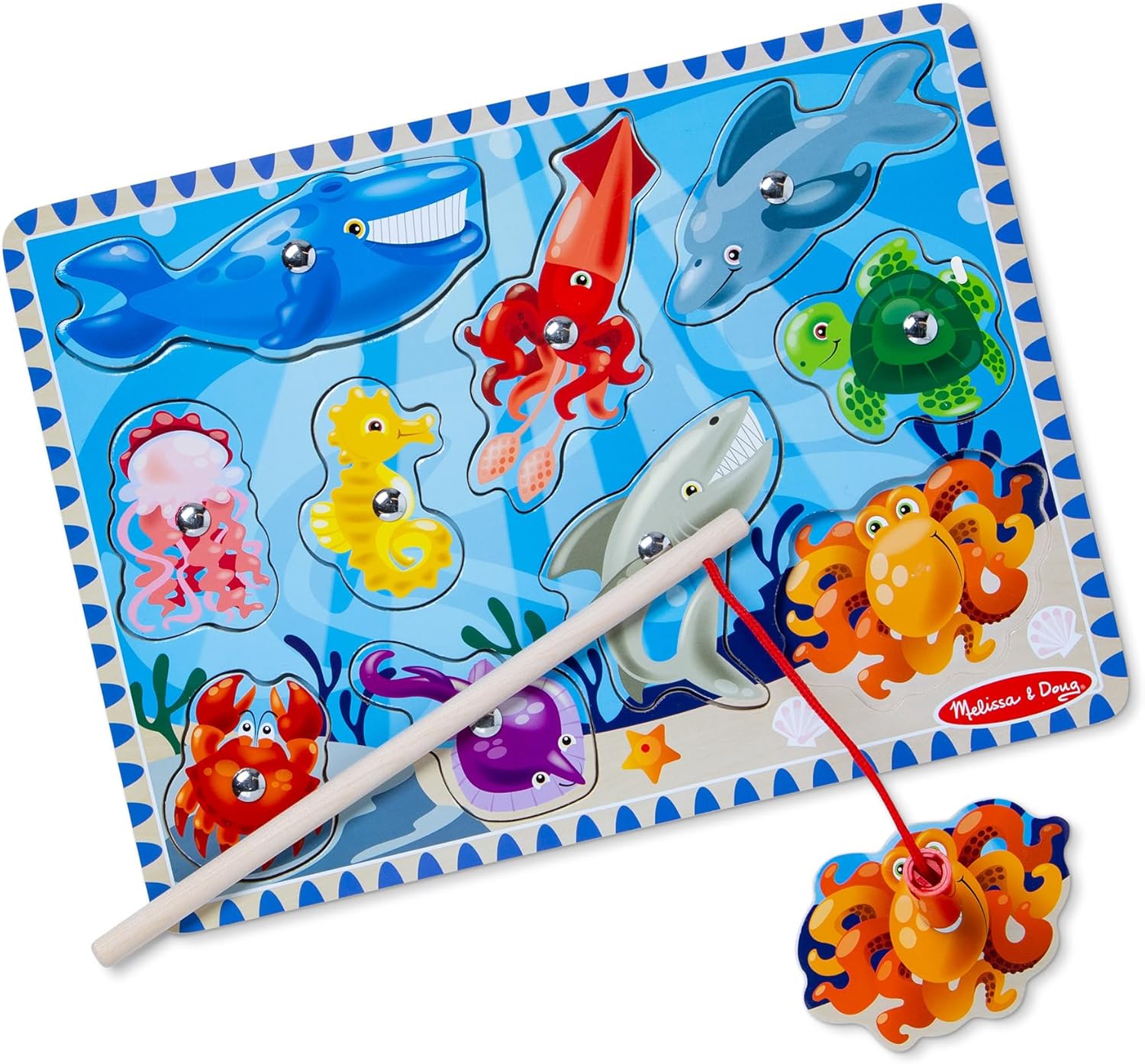 Wooden Magnetic Puzzle Game Fishing