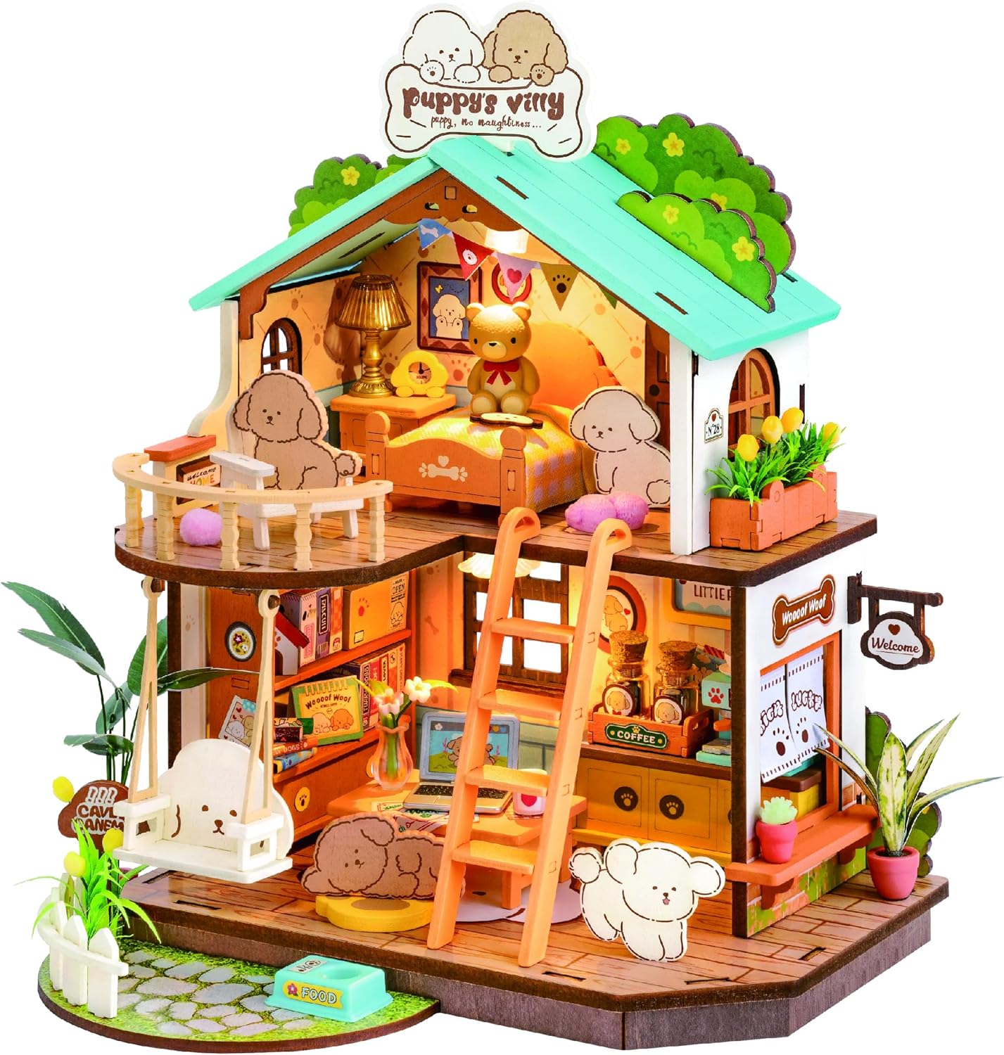 Miniature House - Puppy’s Cozy Villa DG169