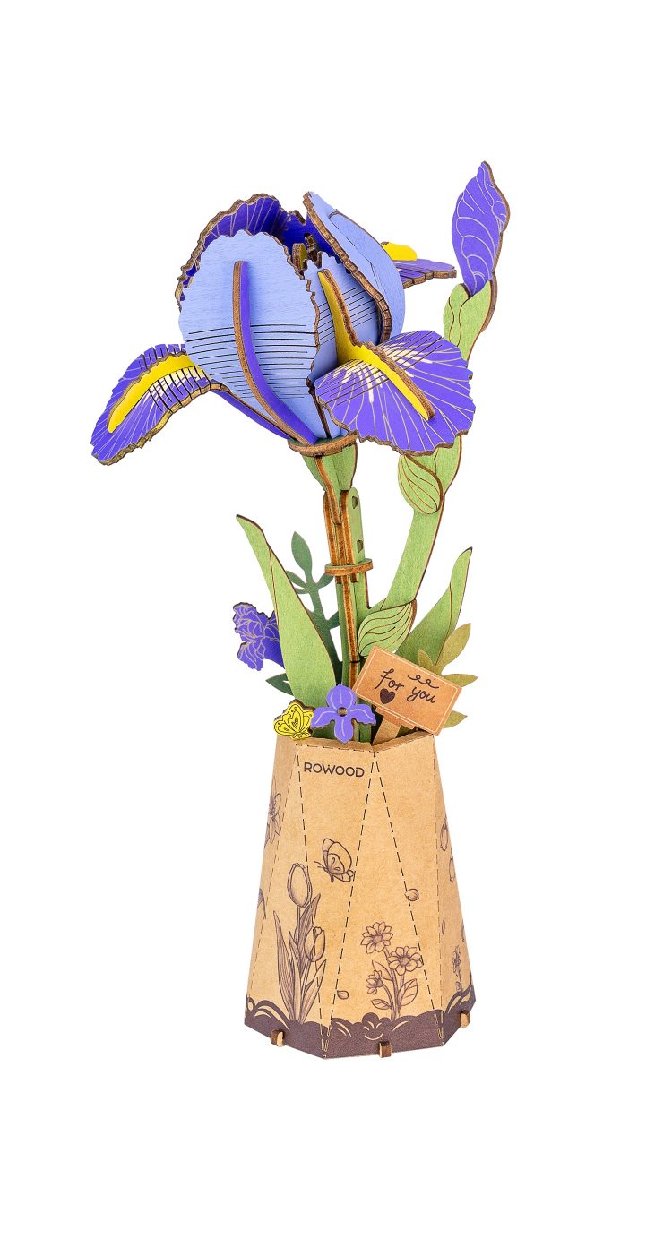 Puzzle 3D Flores TW121 Purple Iris